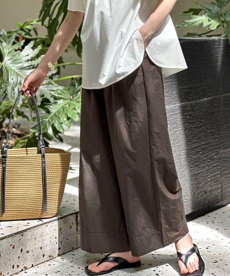 straight wide leg pants /3color　FL2708