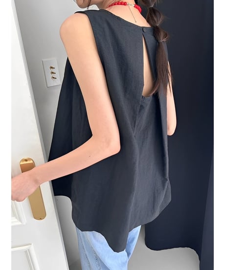 back design top slit skirt set up /3color　FL2449