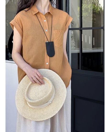 french sleeve sheer shirt /2color　FL2035