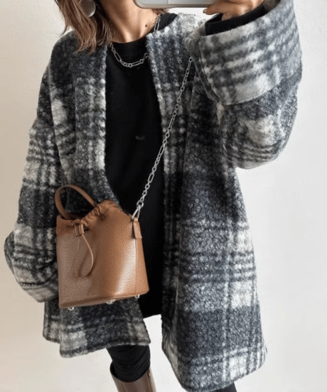 no collar gown coat　FL3110