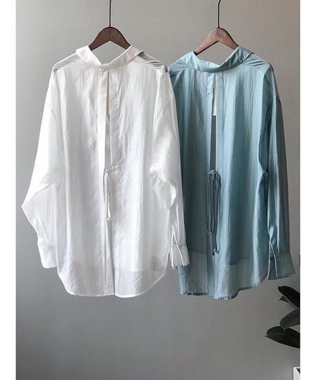 back split shirt /4color　FL2065
