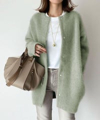 soft knit jacket cardigan  /4color　FL3005