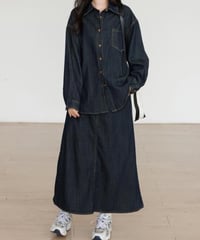 denim jacket + skirt setup　FL2912