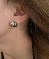 triple line earrings /2color　FL2357