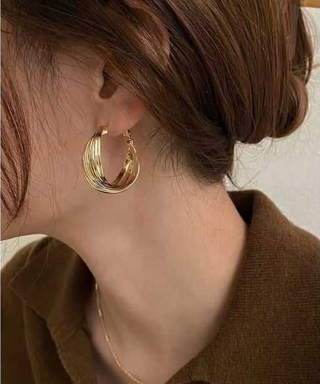 circle hoop earrings　FL2354