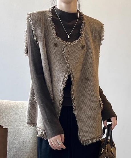 25ss Theory Texture Boucle ジレ ベスト 25ss Theory Texture Boucle ジレ ベスト 25ss Theory Texture