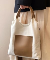 front pocket canvas 2-way bag /4color　FL2952