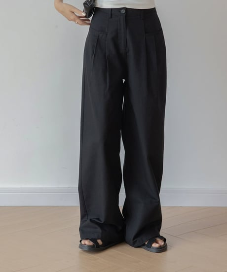 drop pocket wide leg pants　FL2220