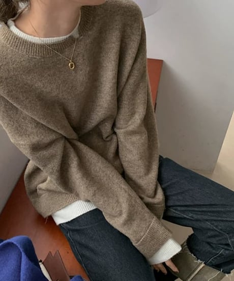 layered likecut design knit　FL2571