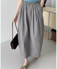 pleated textured bud skirt /3color　FL2723