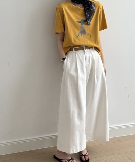 cotton wide pants /2color　FL3344