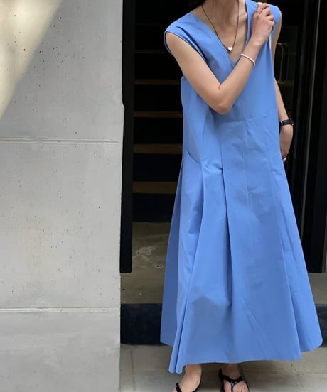 v-neck sleeveless dress /3color　FL2006
