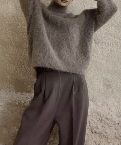 turtleneck pullover knit sweater /5color　FL3108