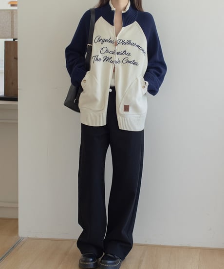 semi-wide straight pants/3color　FL3307