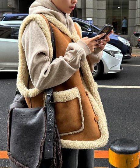 boa oversize vest　FL2892