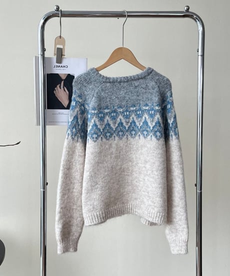 nordic knit cardigan  /3color　FL2984