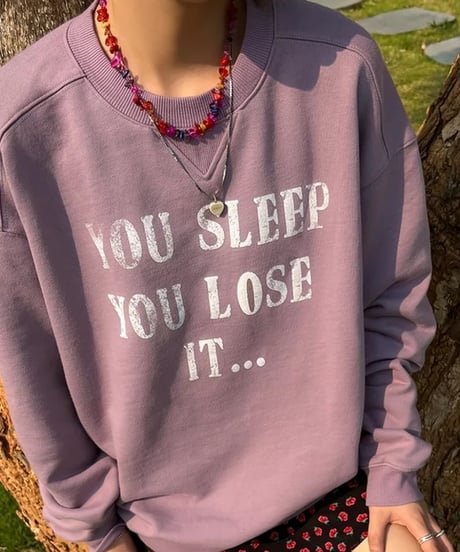 old print sweatshirt pullover　FL2540