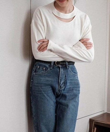 slit knit saw /2color　FL2633