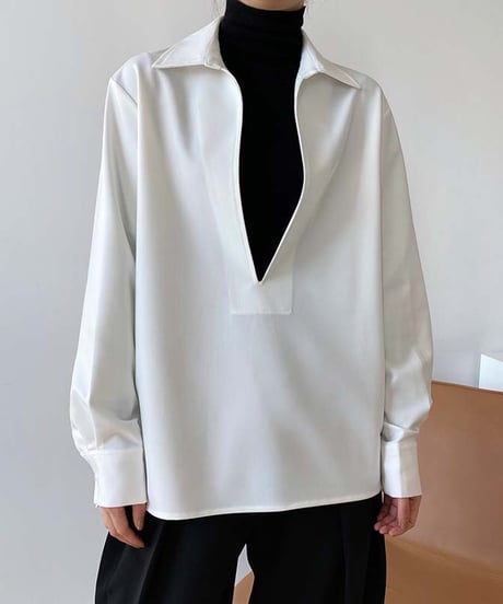 layered design shirt /3color　FL2619