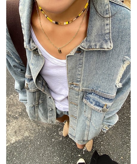 oversized denim jacket　FL2561