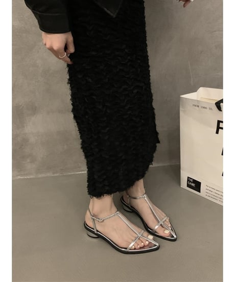 pointed toe strap sandals /4color　FL2074