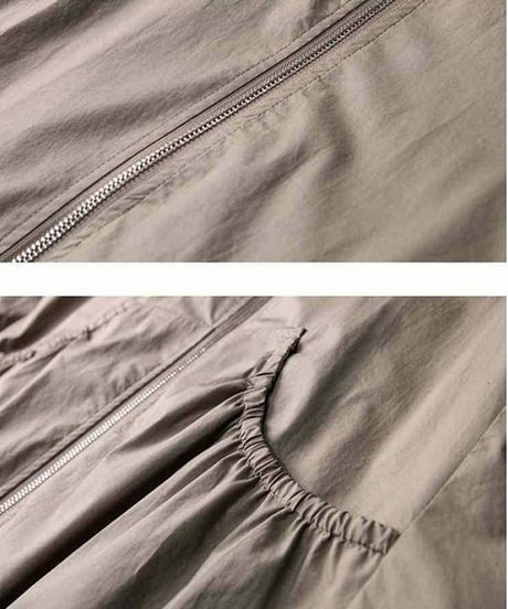 hooded flare long light coat /5color　FL3593
