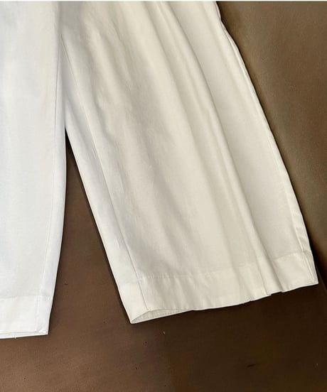 stretch waist tuck pants /2color　FL3615
