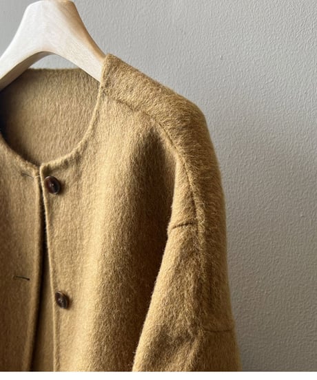 collarless short coat /4color　FL3007