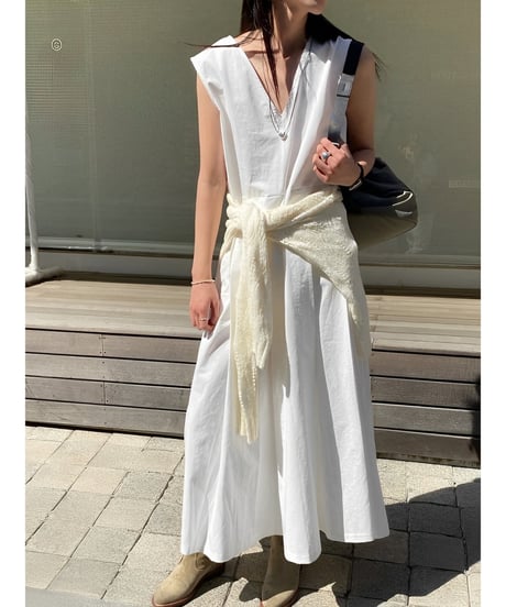 v-neck sleeveless dress /3color　FL2006