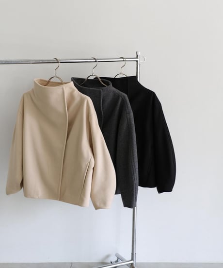 highneck curve sleeve outer /3color　FL2993