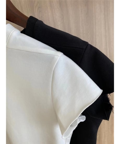center seam back slit dress /2color　FL2043