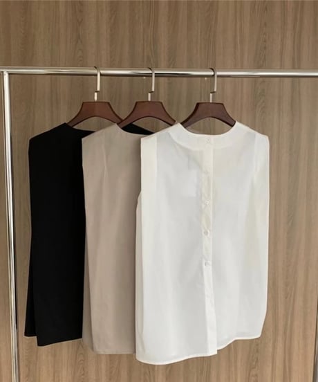 back button design sleeveless /3color　FL2037