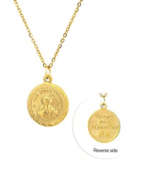 portrait design stainless steel necklace /２color　FL3068
