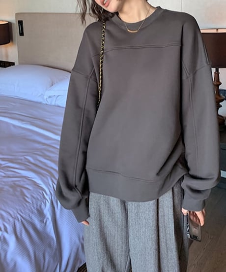back tag fleece sweatshirt　FL2545