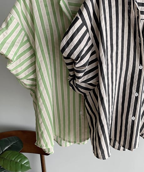 feminine border blouse　FL2201