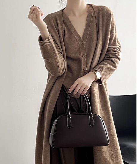 knit vest & cardigan ensemble /5color　FL3070
