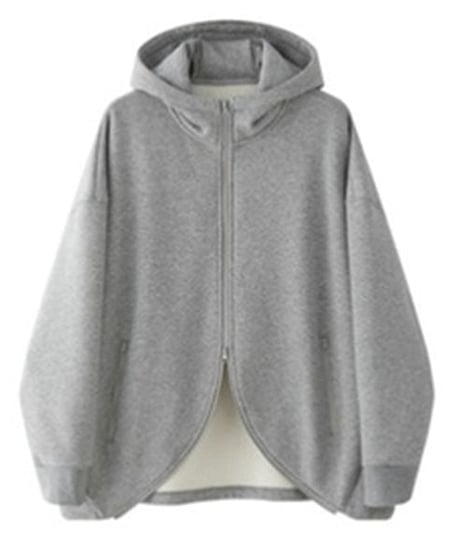 double zipper hoodie /2color　FL2675