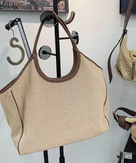 single shoulder straw bag　FL3438