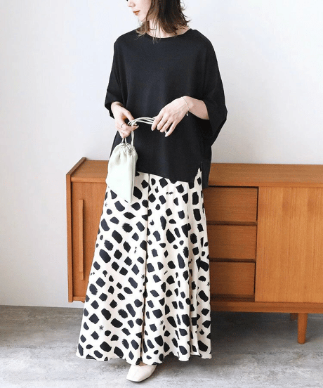 loose dolman sleeve t-shirt /5color　FL3642