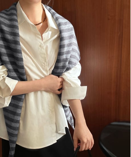 shawl knit scarf /2color　FL2669