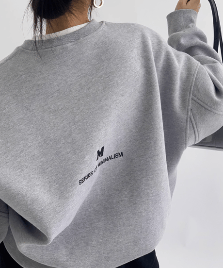 embroidered logo sweatshirt /3color　FL3262