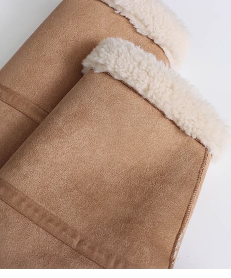 suede reversible short jacket /2color　FL3020