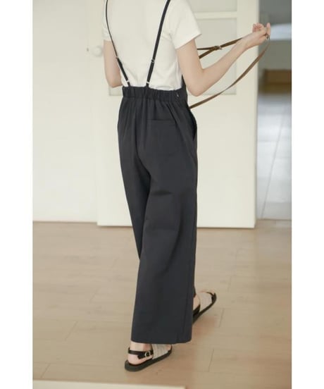 square neck casual salopette　FL2441