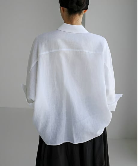 polo collar boxy shirt　FL2015