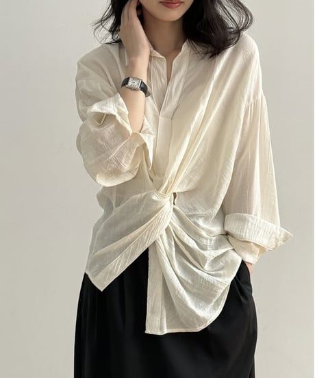 twisted refreshing design shirt blouse FL3427