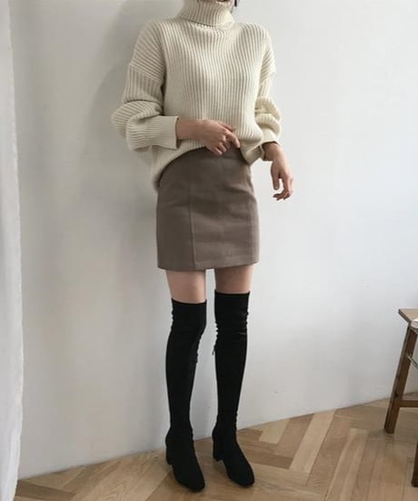 turtle neck sweater /3color　FL2996