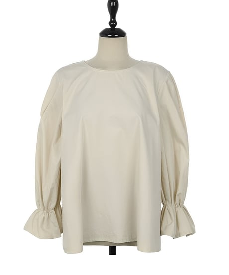puff sleeve ribbon blouse　FL2475