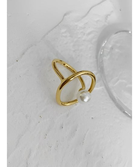 pearl oval ring　FL2356