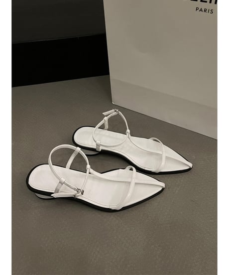 pointed toe strap sandals /4color　FL2074