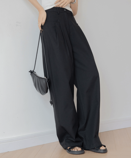 drop pocket wide leg pants　FL2220
